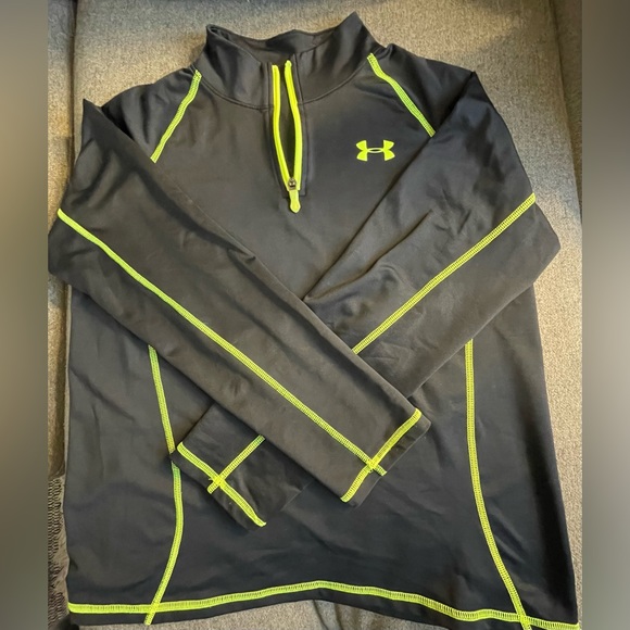 Boys Under Amour Cold Gear Dri-Fit 1/4 Zipper Hoodie - Picture 3 of 5